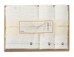 今治謹製　白織タオル　タオルセット
全4種類／1,540円～